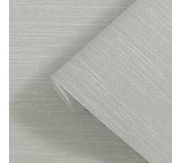 Tarwanear Light Gray Plain Shimmer Fine Stripes Textured Thick Wallpaper Roll - Minimalist Design for Living Spaces, Feature Walls, Bedrooms & Hallways
