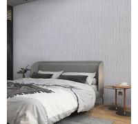Tarwanear Light Grey Wallpaper for Bedroom Grey Bedroom Wallpaper Plain Minimalist Embossed Striped Wall Paper Modern Geometric Design Decor Roll Kids Boys Girls Wallpapers for Bedroom Lounge