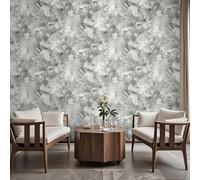 Tarwanear Marble Silver Grey Wallpaper Metallic Swirls Silver Wallpaper Abstract Art Glitter Textured Wall Paper Feature Metallic Marble Effect Wallpapers for Living Room Bedroom Hallway