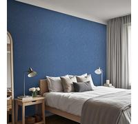Tarwanear Plain Blue Wallpaper for Bedroom Blue Bedroom Wallpaper Matte Textured Plain Pattern Faux Distressed Wall Paper for Adults Kids Teenager Room Feature Wall