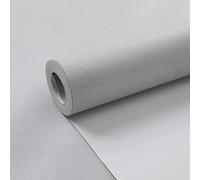 Tarwanear Plain Grey Wallpaper for Bedroom Thick Light Grey Bedroom Wallpaper with Faux Linen Textured Matte Plain Pattern Look Like Fabric Wall Paper for Adults Kids Teenager Room Feature Wall