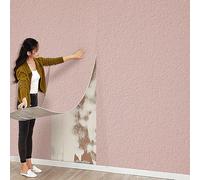 Tarwanear Self Adhesive Thermal Wallpaper, 3mm Thick Pink Peel and Stick Wall Panels Waterproof Insulation Thermal Wall Stickers for Living Room Bedroom Kitchen Bathroom Ceilings-5Rolls, 280 * 50cm