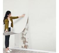 Tarwanear Self Adhesive Thermal Wallpaper, 3mm Thick White Textured Peel and Stick Wall Panels Waterproof Insulation Thermal Wallpaper for Living Room Kitchen Bathroom Ceilings-5Rolls, 280 * 50cm