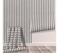Tarwanear Wood Effect Wallpaper Wood Slat Wallpaper 5 Rolls(25.15m²) Grey Wooden Slat Effect Wall Paper Natural Wooden Slatted Roll for Living Room Bedroom Office Front Desk Feature Wall