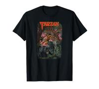 Tarzan Leaping Animal Illustration T-Shirt