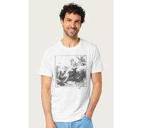 Tarzan Men's And Jane Sat On Elephant T-Shirt in White | Size: Large Tarzan White L