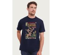 Tarzan Men's Lord Of The Jungle First Issue Comic Book Cover Art T-Shirt in Navy | Size: 2XL Tarzan Navy 2XL