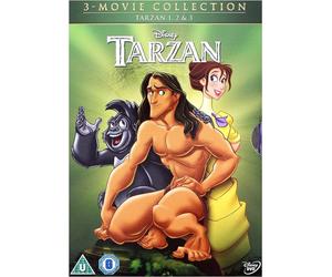 TARZAN TRILOGY DVD TRIPLE PACK PART 1 2 3 JANE WALT DISNEY NEW UK RELEASE R2 PAL