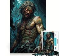 Tarzan with Glowing Eyes Jigsaw Puzzles for Teenagers 1000 Piece Raise Memory Leisure Time Clean Edge Lovely Present (38x26cm)