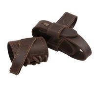 Tas Trost Adjustable Leather Barrel Sling Loop with No Drill Gun Stock Harness Adaptar for Hunting Shooting (Coffee)