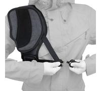Tas Trost Adjustable Recoil Shield Shooting Shoulder Pad, Canvas Leather Recoil Protection Vest for Rifle Shotgun ( Righty Shooter-Black)