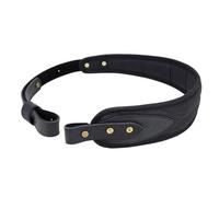 Tas Trost Canvas Leather Rifle Strap Slip On Shotgun Sling for Hunting (Black; Without Swivels)