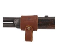 Tas Trost Leather Anti-Slip Gun Sling Loop Adapter No Drill Barrel Mount Holster for Rifle, Shotgun (Brown-Veg Tanned)
