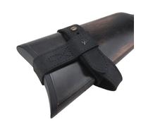 Tas Trost Leather No-Drill Harnessed Sling Mount Buttstock Holder, Gun Stock Strapping Belt Adapter for Rifle, Shotgun (Black)