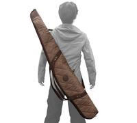 Tas Trost Scoped Rifle Soft Case 41“& 55” Long Gun Bag, Canvas Leather Shotgun Case Protector (Coffee, 55”(Fit Guns with Scope)