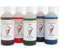 TAS-TY Dessert Topping Sauces - 5 Flavour Variety Pack for Ice Cream & Desserts - 5 x 625g Bottles (3.125kg Total)