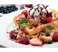 Tas-ty Easy Waffles Liege Baking Mix 8x1kg Bags Including 8x 250g Sugar Pearls