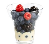 TAS-TY Reusable Wide-Mouth Plastic Ice Cream Cup with Flared top Rim, Perfect for Serving ice Cream, Frozen Yogurt, Frozen Desserts (50)