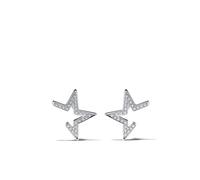 TASAKI 18kt white gold Abstract Star earrings - Silver One Size