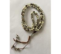 Tasbeeh Basic Prayer Misbah Rosary Islamic Beads Counter Spiritual Marble Effect 99 Beads 14 Colours (Ivory Marble)