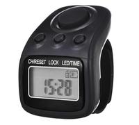 Tasbeeh Counter Finger 6 Channel LED Electronic Clickers Portable Resettable Clickers Tally Counter