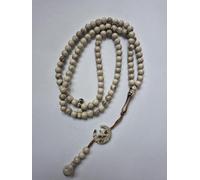 Tasbeeh Regular Basic Moon/Star Prayer Misbah Rosary Islamic Beads Counter Spiritual Marble Effect 99/100 Beads in 18 Colours (Stone)