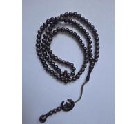 Tasbeeh Regular Basic Prayer Misbah Rosary Islamic Beads Counter Spiritual Marble Effect 99 Beads 12 Colours Moon/Star (Chocolate)