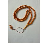 Tasbeeh Regular Basic Small Prayer Misbah Rosary Islamic Beads Counter Spiritual Marble Effect 99/100 Beads in 12 Colours (Rust)