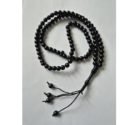 Tasbeeh Regular Basic Small Prayer Misbah Rosary Islamic Beads Counter Spiritual Marble Effect 99/100 Beads in 12 Colours (Black)