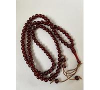 Tasbeeh Regular Basic Small Prayer Misbah Rosary Islamic Beads Counter Spiritual Marble Effect 99/100 Beads in 12 Colours (Red)