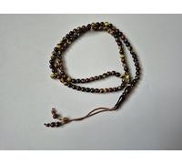 Tasbeeh Regular Basic X-Small Prayer Misbah Rosary Islamic Beads Counter Spiritual Marble Effect 99/100 Beads in 9 Colours (Yellow Brown)