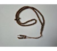 Tasbeeh Regular Basic X-Small Prayer Misbah Rosary Islamic Beads Counter Spiritual Marble Effect 99/100 Beads in 9 Colours (Brown)