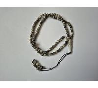 Tasbeeh Regular Basic X-Small Prayer Misbah Rosary Islamic Beads Counter Spiritual Marble Effect 99/100 Beads in 9 Colours (Dark Grey Marble)