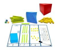 TASBER Base Ten Blocks Set, Math Teaching Cubes, Math Game Cubes Base Blocks, Educational Toys, Preschool Learning Blocks for Counting Blocks for Digital Concepts and Valuation