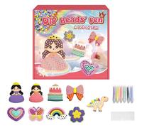 TASBER Bead Painting Kit with Stickers, Cartoon Crafts Beads Painting Stickers, Safe and Harmless Decorative Paintings, Kids Painting Beads for Decorating Bags Notebooks Suitcases Picture Frames