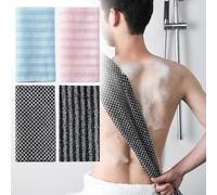 TASBER Blissal Exfoliating Shower Towel, Blissal Exfoliating Antibacterial Shower Towel, Extra Long Exfoliating Washcloth for Men Women, Deep Exfoliating Towels for Body (4PCS)