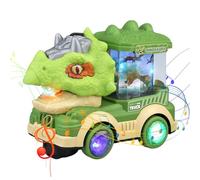 TASBER Dinosaur Remote Control Cars, 360° Rotating Remote Control Monster Truck with Spray Roar LED Lights, RC Dragon Monster Truck Car Boys Toys Age 3-12, Birthday Gifts for Kids (Green)