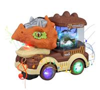 TASBER Dinosaur Remote Control Cars, 360° Rotating Remote Control Monster Truck with Spray Roar LED Lights, RC Dragon Monster Truck Car Boys Toys Age 3-12, Birthday Gifts for Kids (Orange)