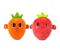 TASBER Interactive Music Plush Toy, Touch-Sensitive Fruit & Piano Plush, Educational Sensory Singing Doll, Soft Stuffed Animal for Early Learning, Parent-Child Play, Birthday Gift (Bc)