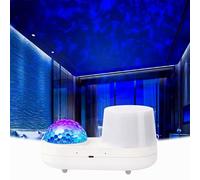 TASBER Ocean Projector Night Light for Kids & Adults, 360° Rotating LED Star Projector with 6 Film Themes, Bedroom and Ceiling Projector, Sensory Bedroom Ceiling Light, Gift for Children