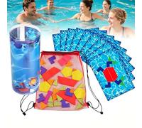 TASBER Pool Diving Game, Underwater Puzzle Diving Toys, Underwater Training Games Kids Diving Pool Set, Summer Pool Games Challenge with Puzzle Blocks, Fun Diving Toy