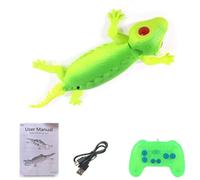 TASBER Wall Climbing Gecko Toy, Rechargeable Remote Control Lizard Toy with 360° Rotation and LED Eyes, RC Wall Crawler Toy for Boys and Girls Age 4-8，B