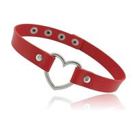 TASBERN Leather Studded Punk Choker for Women Goth Cool Metal Studded Collar Punk Rock Fashion Necklace Black, Leather, No Gemstone