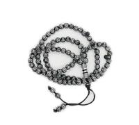 Tasbih Prayer Beads Allah & Muhammad Engraved Islamic Prayer Rosary Beads Muslim Islam Misbaha Bracelet Tasbeeh Sibha 99 Prayer Beads Hand Bracelets (Black)