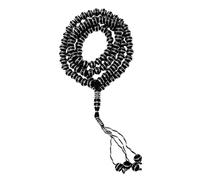 Tasbih Prayer Beads AMN-479 Muslim dhikr Misbaha Unique Design Rosary with Decorated Tassel Eid Ramadan Gift (Black)