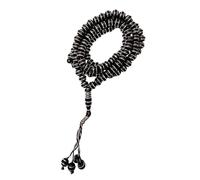Tasbih Prayer Beads AMN-479 Muslim dhikr Misbaha Unique Design Rosary with Decorated Tassel Eid Ramadan Gift (Dark Brown)