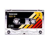TASCAM 424-S High Bias Cobalt Type II C-60 Blank Studio Cassette Tape for Audio Recording and Mastering