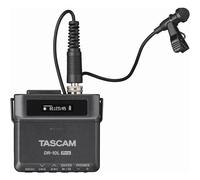 TASCAM DR-10L Pro - Micro-Linear 32-Bit float Recorder with Lavalier-Microphone and optional Bluetooth Adaptor for remote control and syncronisation