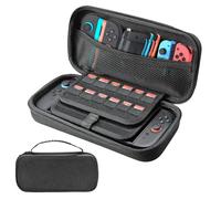 Tasche für Nintendo Switch 2 (2025) Zubehör, Große Harte Tragetasche Hülle Schutzhülle mit Aufbewahrung für 10 Spiele, Portable Case für Nintendo Switch 2 Konsolle und Zubehör, Schwarz