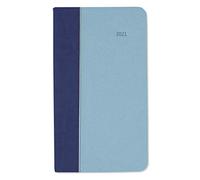 Taschenkalender Premium Air blau-azur 2022 - Büro-Kalender 9x15,6 cm